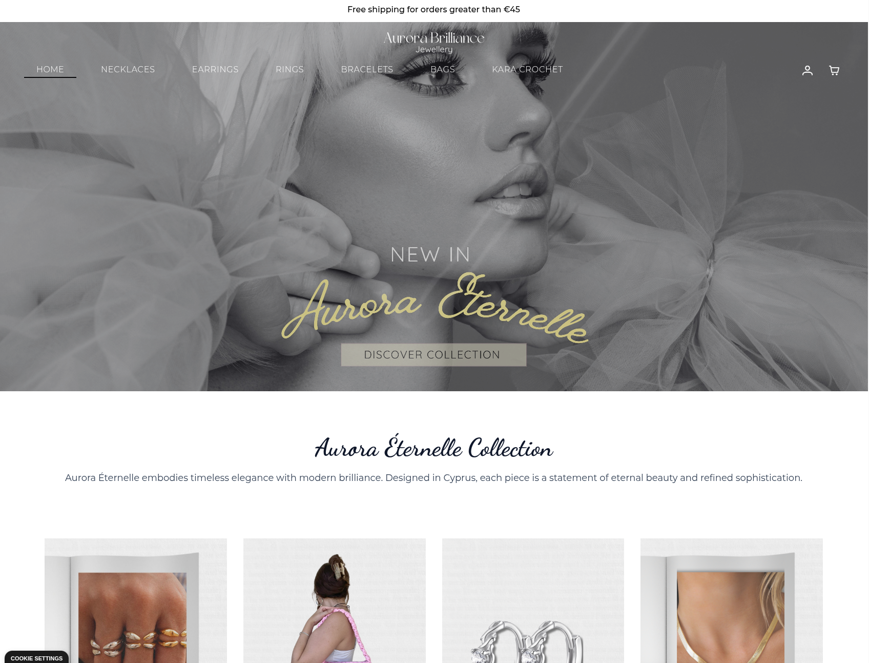 Aurora Brilliance — Jewelry e-shop by ASDETECH